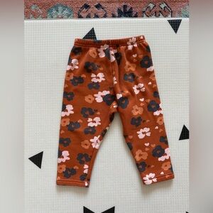 Carter’s|Baby girl,toddler burnt orange Floral boho Print Leggings,cozy thick•